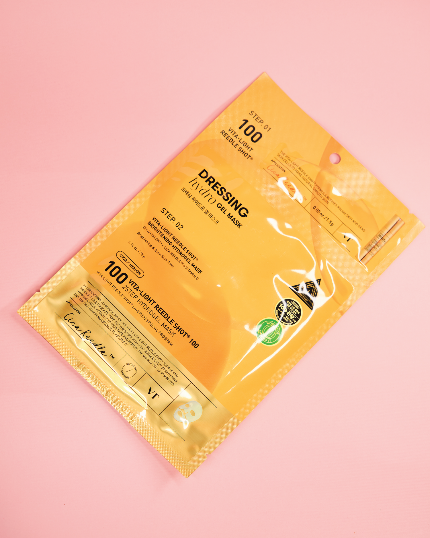 VT COSMETICS Vita Light Shot Brighteing Hydro Gel Mask (2 Step)