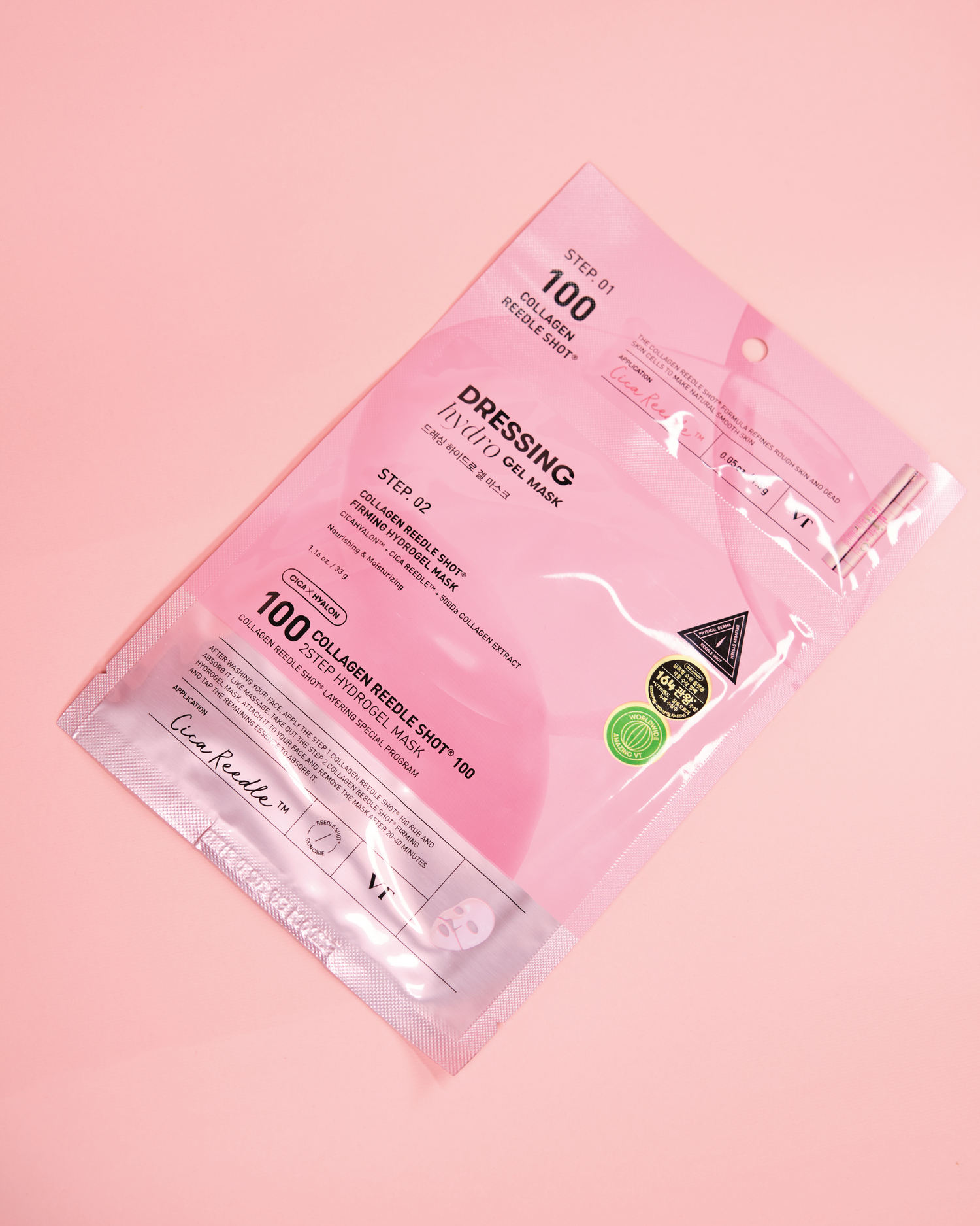VT COSMETICS Collagen Reedle Shot Firming Hydro Gel Mask (2 Step)