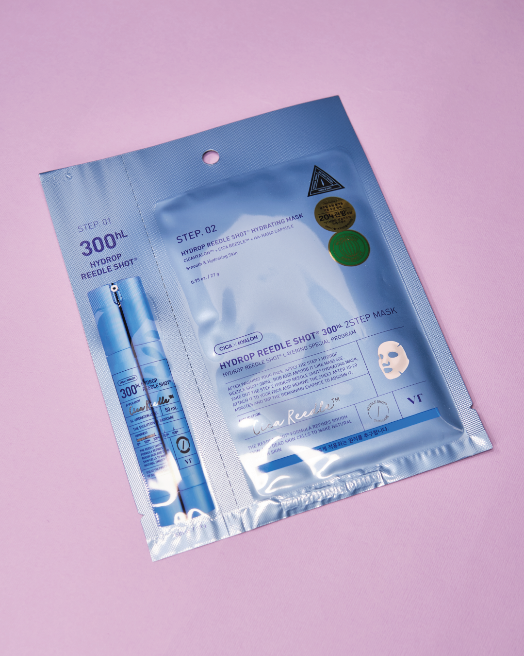 VT COSMETICS Hydrop Reedle Shot Moisturizing Mask 2 Step Mask