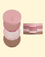 KAJA Play Bento Bronzer, Blush & Highlighter Trio