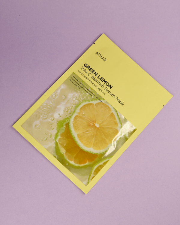 ANUA Green Lemon Vita C Blemish Serum Mask