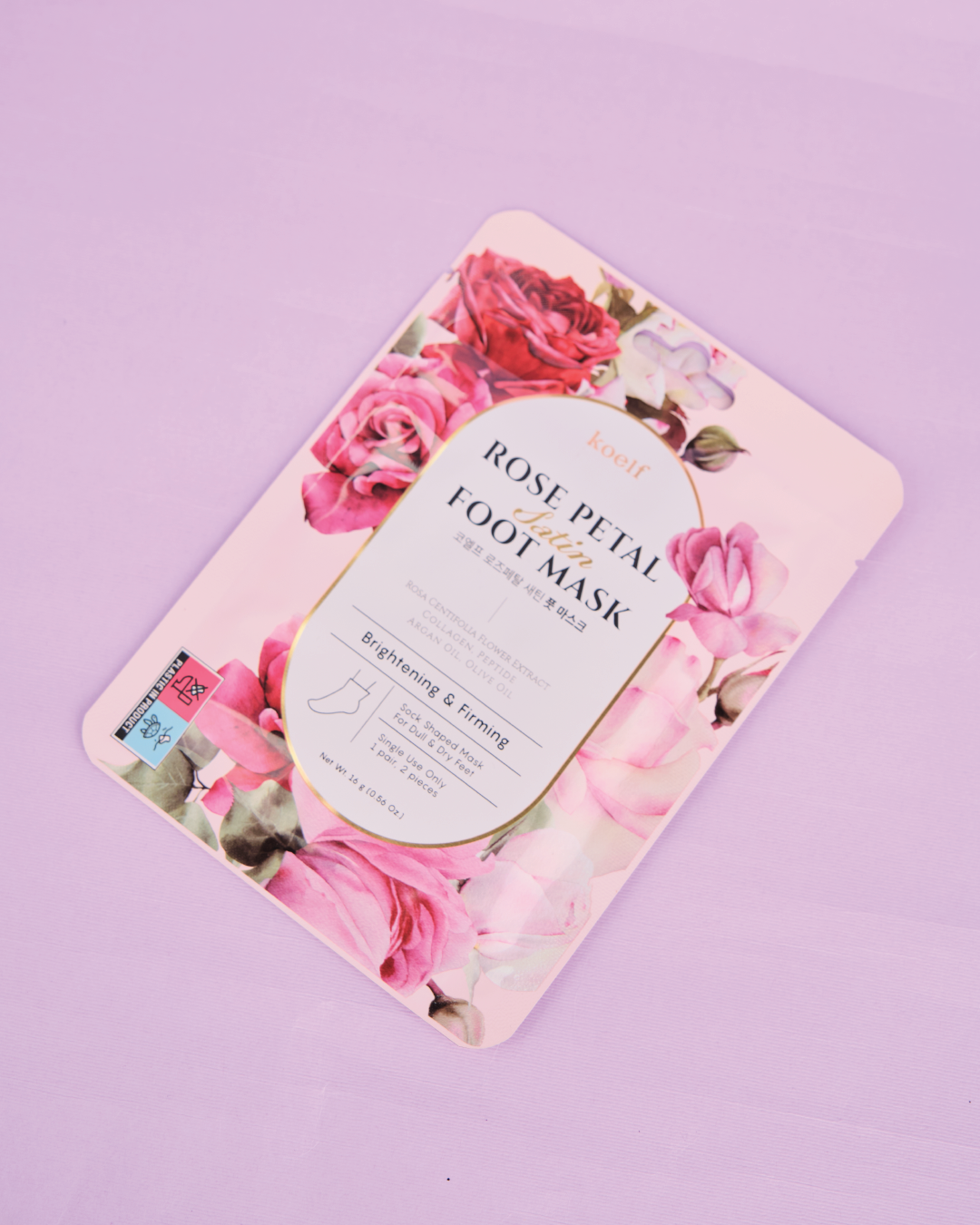 KOELF Rose Petal Satin Foot Mask