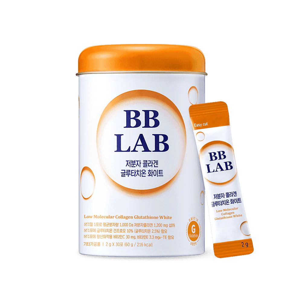 BB LAB Low Molecular Collagen Glutathione White 2g 30 sticks për ndriçim dhe ton të njëtrajtshëm të lëkurës