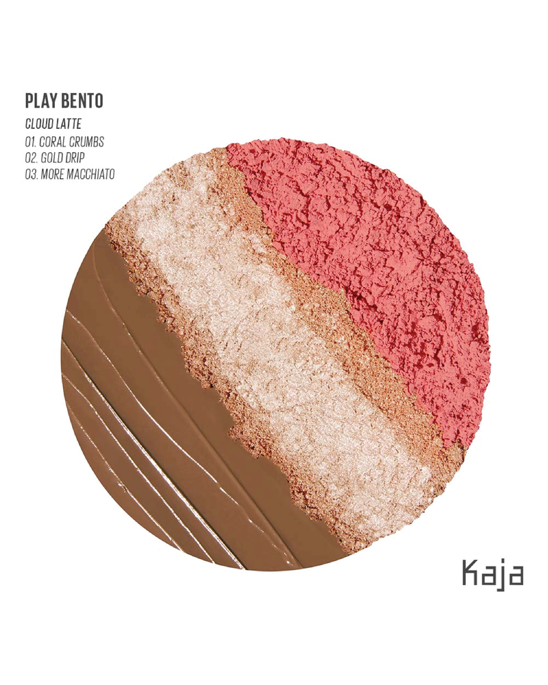 KAJA Play Bento Bronzer, Blush & Highlighter Trio