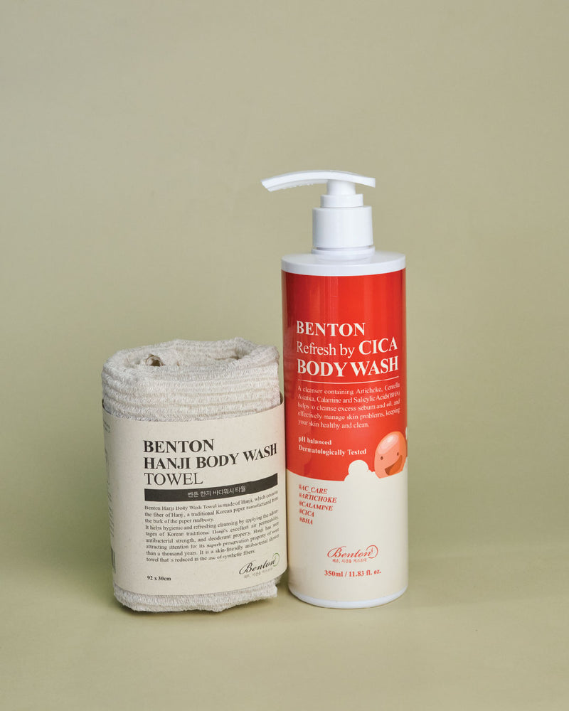 BENTON Cica Body Wash + Hanji Body Wash Towel
